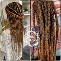 👑 💗Двойни Расти / Дредове за Коса Дизайн - Double Ended Dreadlock , Ръчно Плетени Расти КОД : 0277, снимка 3 - Аксесоари за коса - 45339204