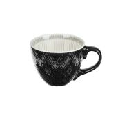  Чаша за кафе и чай, диамант, черна, 450мл, снимка 1 - Чаши - 45234237
