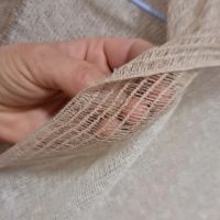 100% лен плетена пелерина/жилетка с качулка универсален размер НОВА , снимка 8 - Жилетки - 45232128