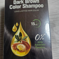 Herbishh 3 в 1 Шампоан за боядисване на коса 10 сашета + 1 маска за коса с арган (тъмно кафяво), снимка 9 - Продукти за коса - 44993457