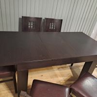 Трапезна маса + 6 стола, снимка 5 - Маси - 45472486