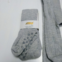 Нов сив бебешки чорапогащник , снимка 2 - Бебешки чорапи - 45056175