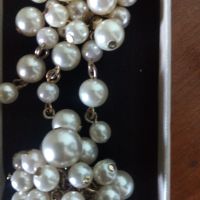 Дамски комплект(пръстен и брошка) с перли, снимка 4 - Бижутерийни комплекти - 45172539