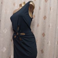 4XL Черна рокля със изрязано цвете , снимка 7 - Рокли - 45216064