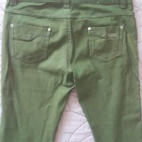 Дамски зелен панталон с ниска талия, снимка 3 - Панталони - 45685480