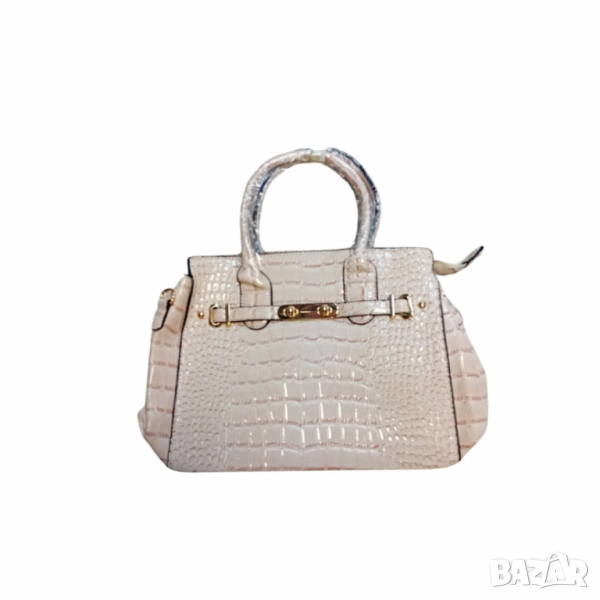 Дамска чанта с кроко текстура – изисканост и стил за всяка модерна жена, снимка 1