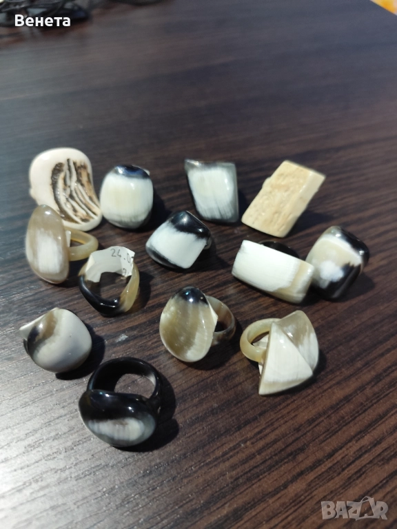 Пръстени  - Намалени! Кост от рог🥰🎄😘, снимка 1