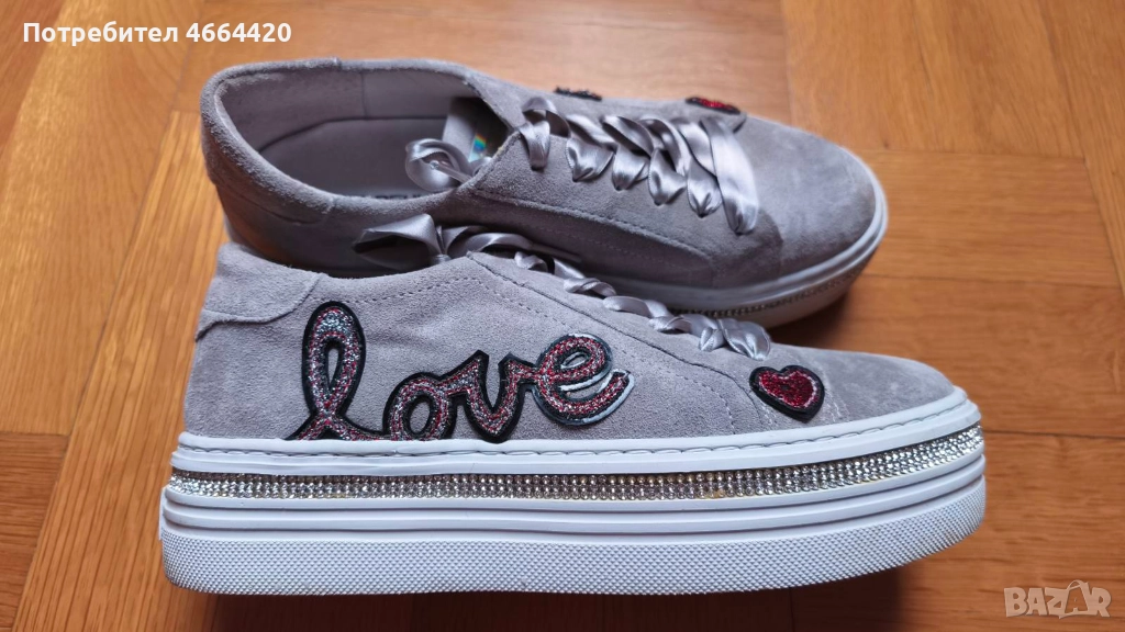 Сникърси Togoshi от естествен велур, снимка 1