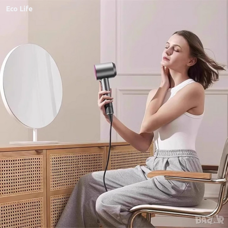 Професионален сешоар Leafless 1800W Ionic с 5 приставки, снимка 1