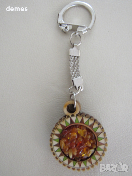 Ключодържател от първокласен балтийски кехлибар, снимка 1