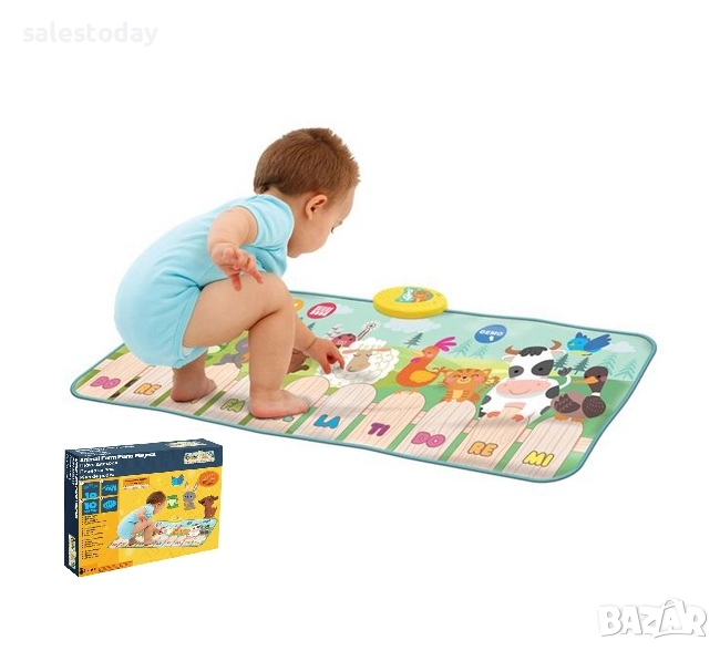 Бебешко пиано с песнички и звуци на животни, 95см, снимка 1