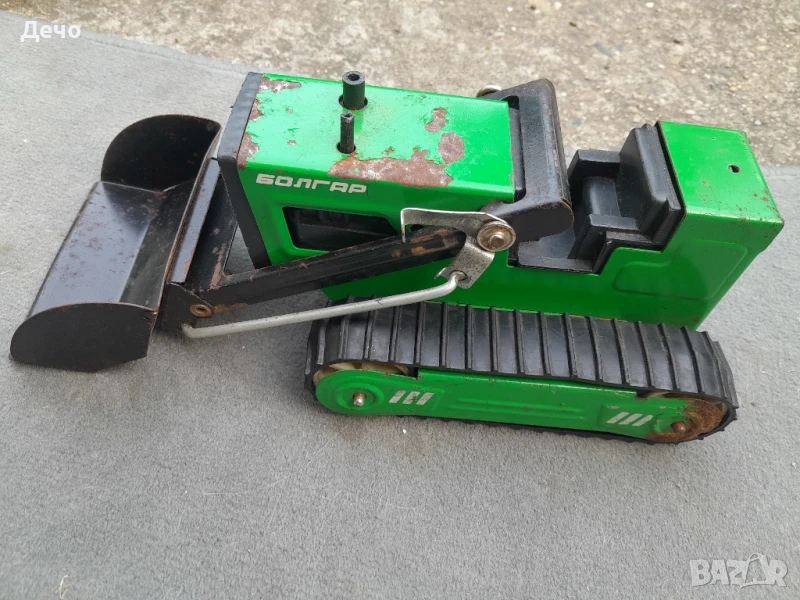 Стара СОЦ. Ламаринена играчка Булдозер БОЛГАР

, снимка 1