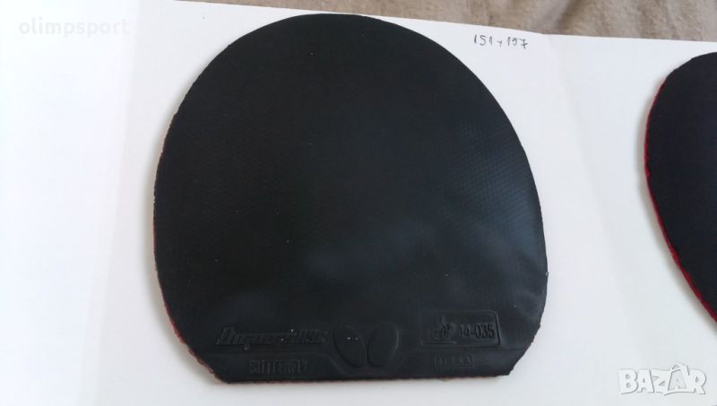 гума за тенис на маса butterfly dignics 09c max черна размери 151x157мм 1 месец игра, снимка 1