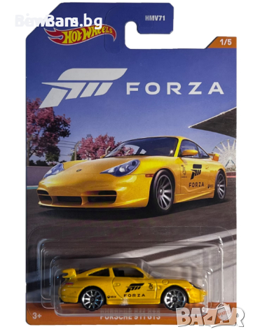 Колекционерска количка Hot Wheels FORZA PORSCHE 911 GT3, снимка 1