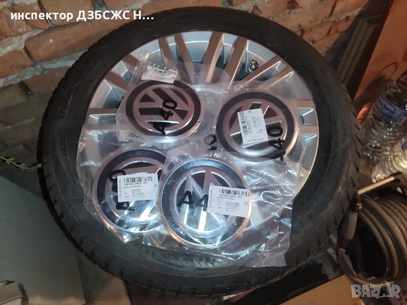 Нови оригинални алуминиеви джанти за VW Up R-Line 5,5Jx15+гуми Goodyear 185/55/15+централни капачки, снимка 1