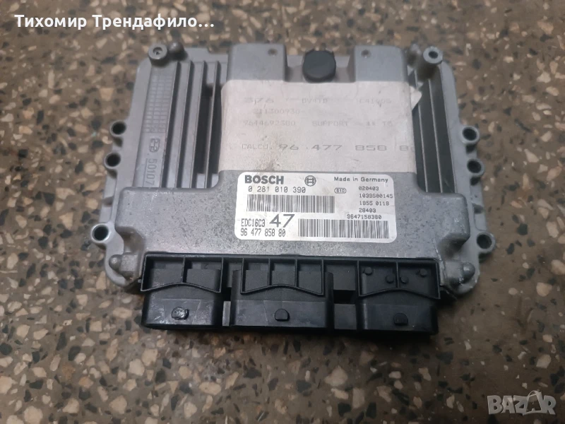ECU пежо 307 1.4hdi 0281010390 ,0 281 010 390 , EDC16C3 9647785880, снимка 1