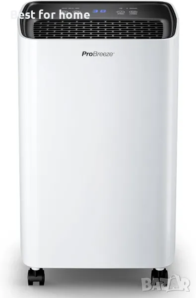 Влагоабсорбатор с дисплей за влажност,  източване на вода  и таймер  Pro Breeze, снимка 1