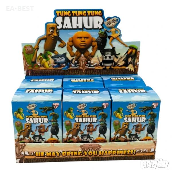 🎭 TUNG TUNG TUNG SAHUR – Brainrot фигурки с характер! 🧠🔥, снимка 1