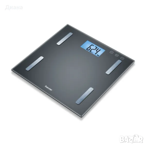 Везна Beurer BF 180 diagnostic bathroom scale с показване на тегло, телесни мазнини, телесна вода, м, снимка 1