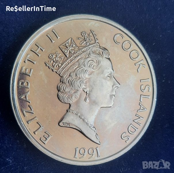 Възпоменателна монета 5 Dollars - Elizabeth II Christopher Columbus, снимка 1