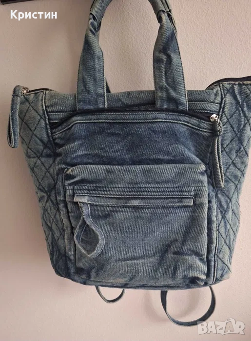 Дамска дънкова раница, снимка 1