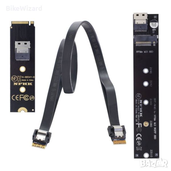 chenyang CY M.2 NVME NGFF M-Key SSD конектор адаптер за SSD дънна платка 2280 22110 НОВО, снимка 1