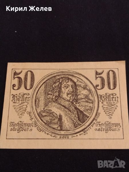 Банкнота НОТГЕЛД 50 хелер 1921г. Австрия перфектно състояние за КОЛЕКЦИОНЕРИ 44638, снимка 1