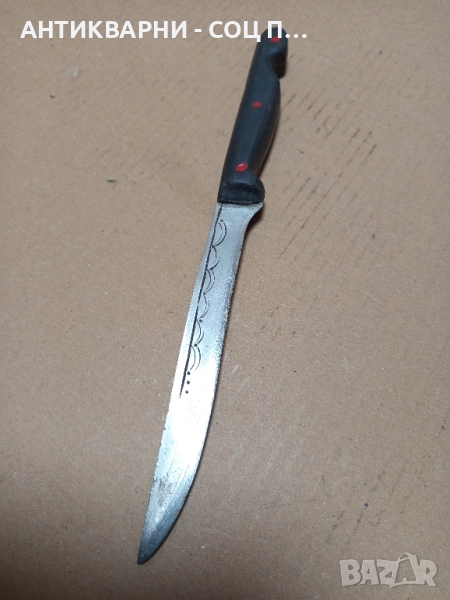Стар Ръчно Кован Касапски Нож Тегло 0.110кг., снимка 1