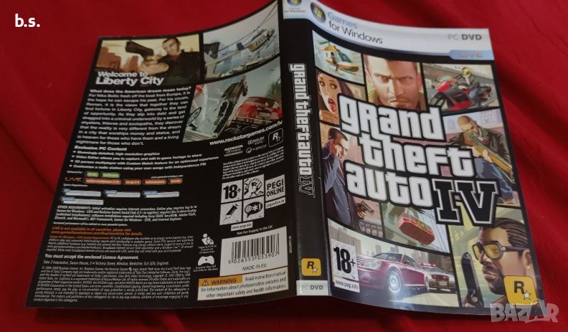 Grand Theft Auto IV PC (Само корица и книжки), снимка 1