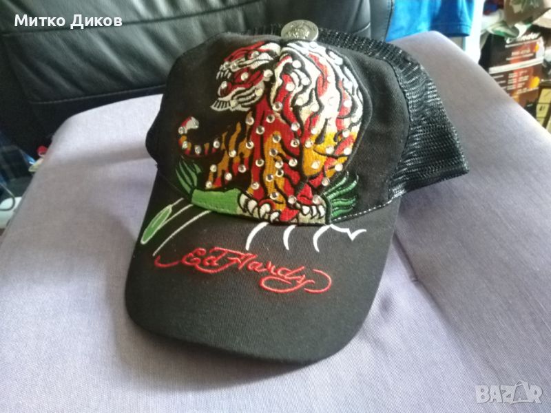 Ed Hardy Vintage Tatto Wear маркова лятна шапка с козирка регулируема нова, снимка 1