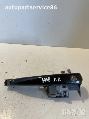 Предна дясна външна дръжка за врата черна за Peugeot 5008 1.6 HDI (2012) 111670