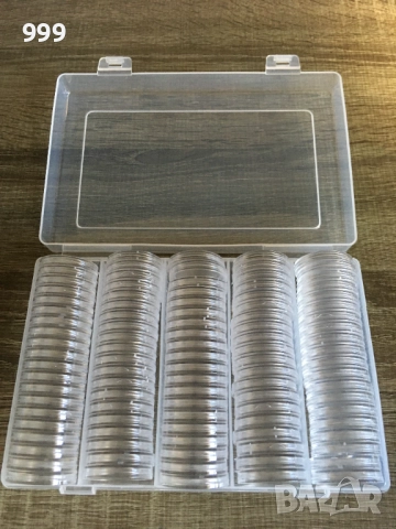 Кутия с капсули за монети с регулатор , снимка 3 - Нумизматика и бонистика - 47681451