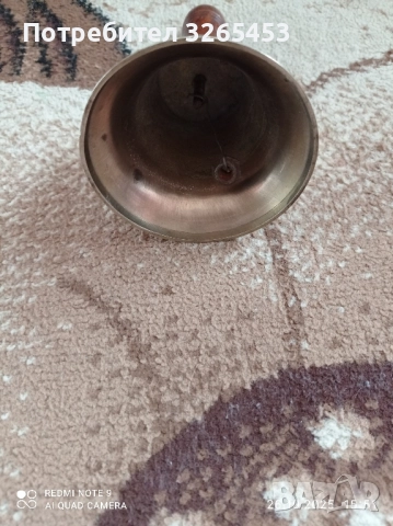 месингов звънец, снимка 4 - Антикварни и старинни предмети - 52188591