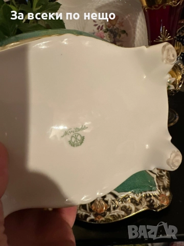 Circa 1908 “ Императорската кутия” невероятно красив и грандиозен съд на четири крака Код P1657, снимка 9 - Декорация за дома - 52932911