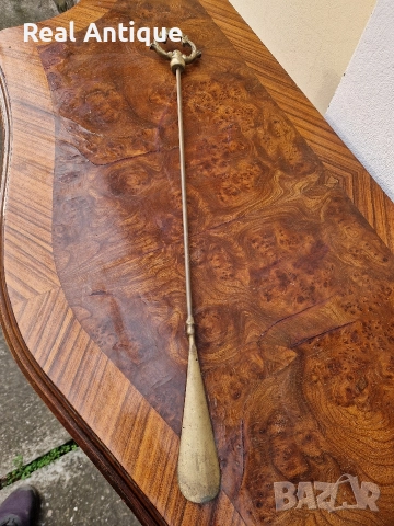 Голяма антикварна английска бронзова обувалка , снимка 6 - Антикварни и старинни предмети - 52648358