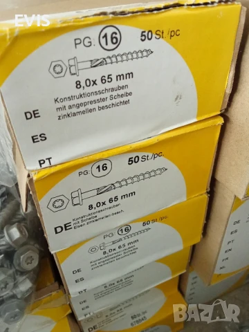 Винт, винтове дърво шестостенна глава, TORX, шайба, връх 17, цинк-ламелно покр. торнадо, разл. р-ри, снимка 6 - Железария - 50988541