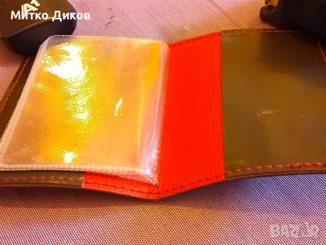 Калвче за документи карти визитки естествена кожа на KIA КИА ново, снимка 7 - Портфейли, портмонета - 53470739