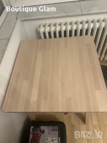 Дървена Маса 70/70см, снимка 4 - Маси - 49586210