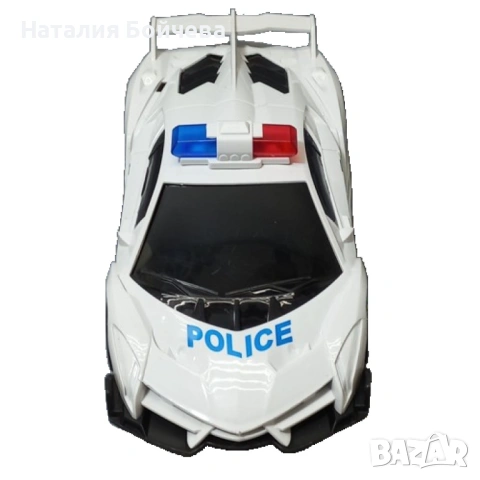 Полицейска скоростна кола с дистанционно управление, снимка 4 - Коли, камиони, мотори, писти - 53379894
