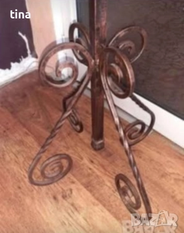 Тежка масивна закачалка от ковано желязо, снимка 3 - Други - 52368328