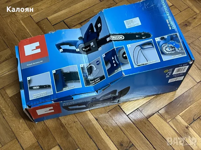 Електрически циркулярен, верижен трион Einhell BG-EC 1840 Blue,  1800 W, 40cм, снимка 1 - Градинска техника - 48981153