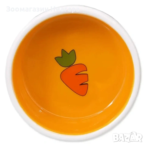 Small Animals Керамична купа за гризачи с морков, снимка 2 - За гризачи - 53899412