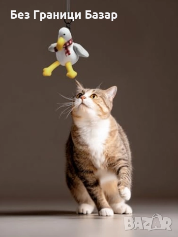 Нова Автоматична играчка за котки против скука с движение USB зареждане, снимка 6 - За котки - 52877316