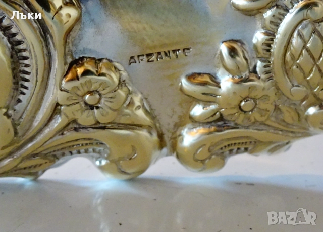 Посребрена фруктиера,позлата,приказни барокови орнаменти. , снимка 11 - Антикварни и старинни предмети - 52817580