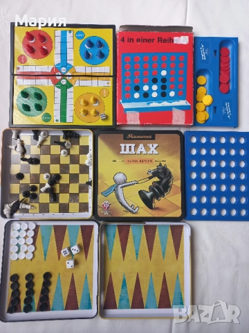 Магнитни шах, табла, не се сърди човече, рулетка