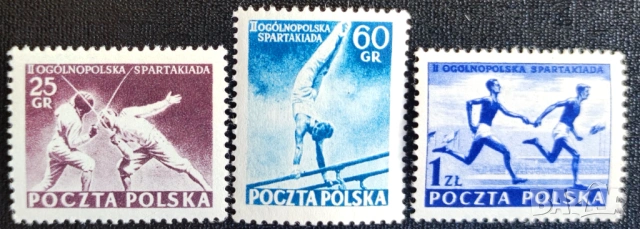 Полша - марки от 1953 и 1954 г. , снимка 7 - Филателия - 53305791