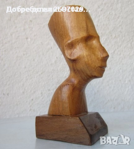 Нефертити 2 бр, фараон, колие, Египет, бюст, метал, дърво дърворезба, снимка 10 - Други - 37587018