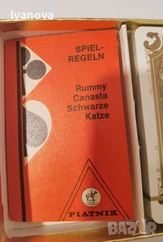 Комплект карти Piatnik Rococo от 1976г, снимка 6 - Карти за игра - 53773525
