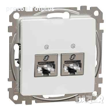 Продавам Розетка 2x RJ45 STP cat.6 Бял SCHNEIDER ELECTRIC Sedna Design, снимка 1 - Други - 44938681