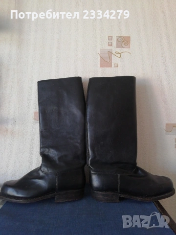 Стари офицерски, военни ботуши, кожа гьон, перфектни, неупотребявани. , снимка 6 - Антикварни и старинни предмети - 53695872